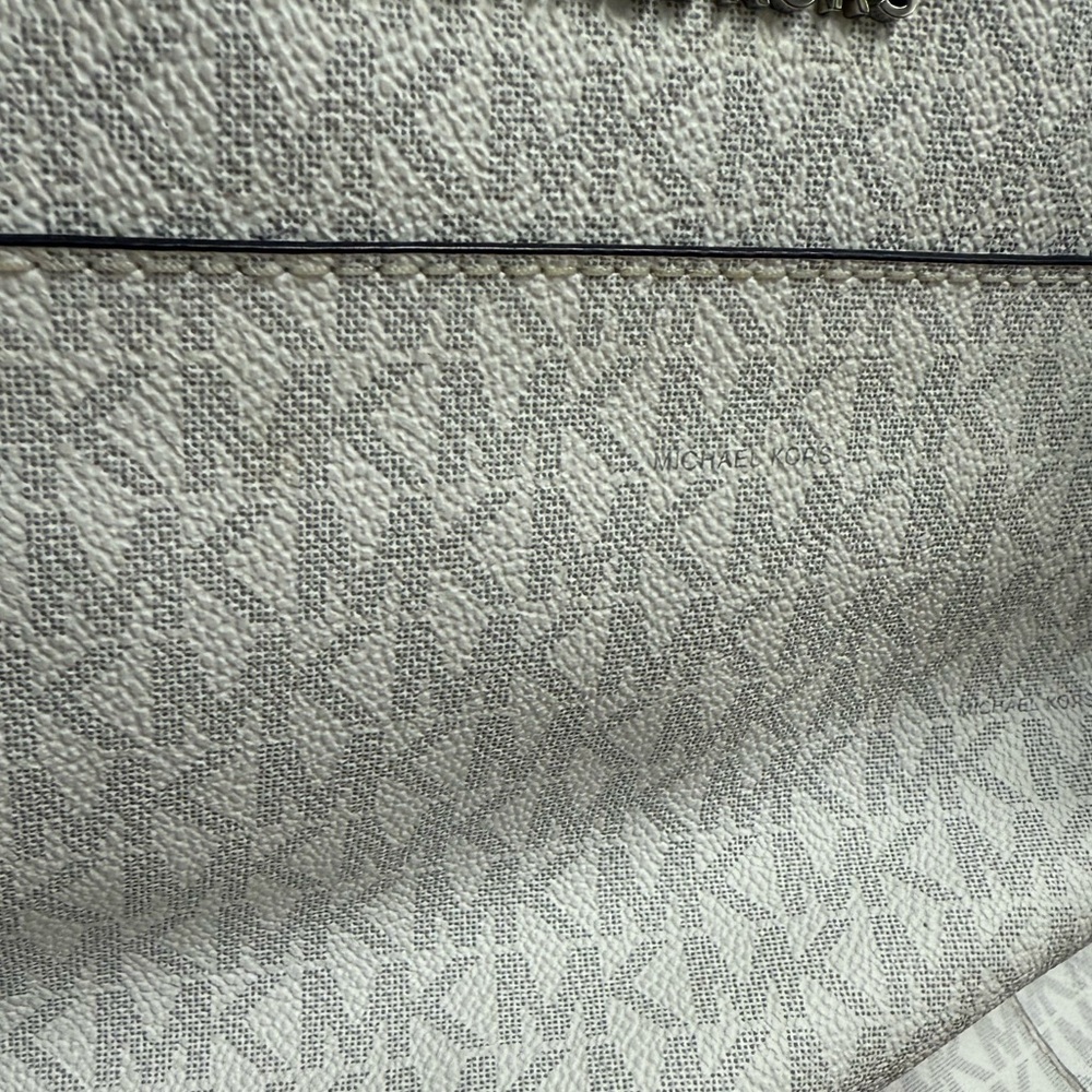 White And Grey Mk Pattern Michael Kors Medium Siz… - image 4